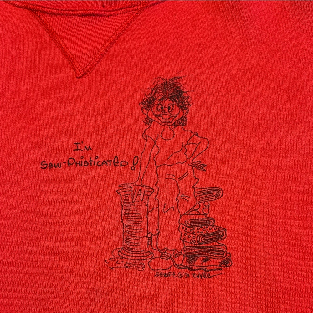 Sew-Phisticated Quirky 90’s Hanes USA Crewneck